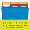 Pendaflex Ready-Tab Reinforced Hanging File Folders, Letter Size, 3 Tab, Assorted Colors, 25/BX (42621)(Letter (Pack of 10))