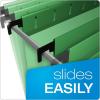 Pendaflex SureHook Reinforced Hanging Folders, Letter Size, Bright Green, 1/5 Cut, 20/BX (6152 1/5 BGR)(Bright Green)