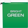 Pendaflex SureHook Reinforced Hanging Folders, Letter Size, Bright Green, 1/5 Cut, 20/BX (6152 1/5 BGR)(Bright Green)