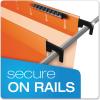 Pendaflex SureHook Reinforced Hanging Folders, Letter Size, Bright Green, 1/5 Cut, 20/BX (6152 1/5 BGR)(Orange)