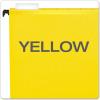Pendaflex SureHook Reinforced Hanging Folders, Letter Size, Bright Green, 1/5 Cut, 20/BX (6152 1/5 BGR)(Yellow)