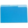 Pendaflex Two-Tone Color File Folders, Legal Size, Blue, 1/3 Cut, 100/BX (153 1/3 BLU)(Blue)