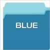 Pendaflex Two-Tone Color File Folders, Legal Size, Blue, 1/3 Cut, 100/BX (153 1/3 BLU)(Blue;light Blue)