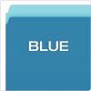 Pendaflex Two-Tone Color File Folders, Letter Size, Blue, Straight Cut, 100/BX (152 BLU)(Letter Size)