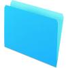 Pendaflex Two-Tone Color File Folders, Letter Size, Blue, Straight Cut, 100/BX (152 BLU)(Letter Size)