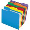 Pendaflex Color File Folders with Interior Grid, Letter Size, Yellow, 1/3 Cut, 100/BX (R152 1/3 YEL)(Assrt)