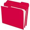 Pendaflex Color File Folders with Interior Grid, Letter Size, Yellow, 1/3 Cut, 100/BX (R152 1/3 YEL)(Red)