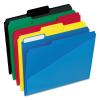Pendaflex Hot Pocket Poly File Folders, 1/3 Cut, Top Tab, Assorted Colors, 25 per Box (515)