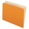 Pendaflex Two-Tone Color File Folders, Letter Size, Orange, Straight Cut, 100/BX (152 ORA)
