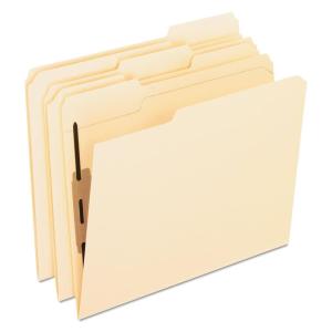 Pendaflex 1/3-Cut Top Tab Manila Folders with 2 Bonded Fasteners 50 Pack (M13U13)