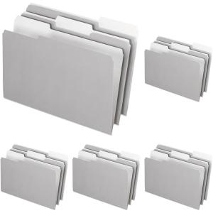 Pendaflex 435013BLU Interior File Folders, 1/3 Cut Top Tab, Legal, Blue (Box of 100)(Gray)