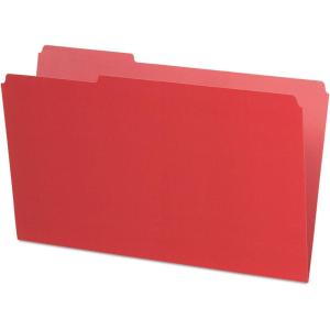 Pendaflex 435013BLU Interior File Folders, 1/3 Cut Top Tab, Legal, Blue (Box of 100)(Red)