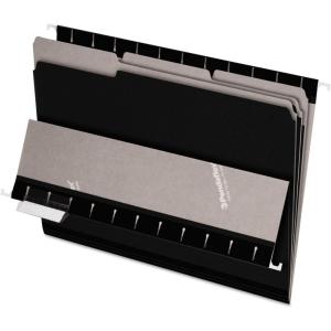 Pendaflex Interior File Folders, 1/3 Cut, Top Tab, Letter Size, Black 100 per Box (4210 1/3 BLA)(Letter)
