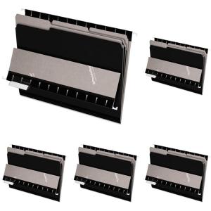 Pendaflex Interior File Folders, 1/3 Cut, Top Tab, Letter Size, Black 100 per Box (4210 1/3 BLA)(Letter Size (Pack of 5))