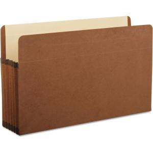 Pendaflex Premium Reinforced File Pockets, Letter Size, Brown, 3.5″ Expansion, 10/BX (85343)(5.25 ” Expansion  5 Box)