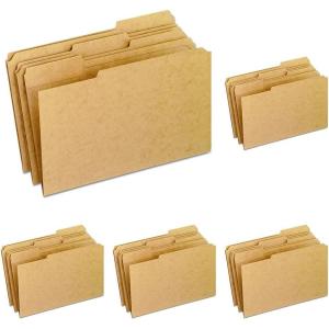 Pendaflex RK15313 Two-Ply Dark Kraft File Folders, 1/3 Cut Top Tab, Legal, Brown (Box of 100)(Legal (Pack of 5))