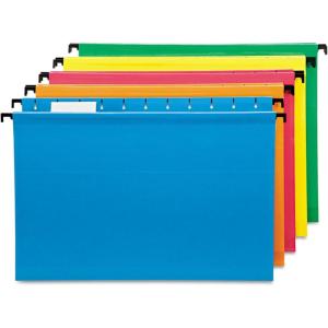 Pendaflex SureHook Reinforced Hanging Folders, Legal Size, Yellow, 1/5 Cut, 20/BX (6153 1/5 YEL)(Assorted)