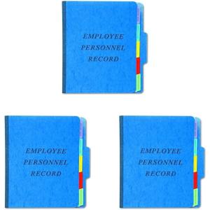 Pendaflex Vertical Personnel Folders, 1/3 Cut, Top Tab, Letter, Blue, 10 Per Box,(SER-1-BL)(Blue)