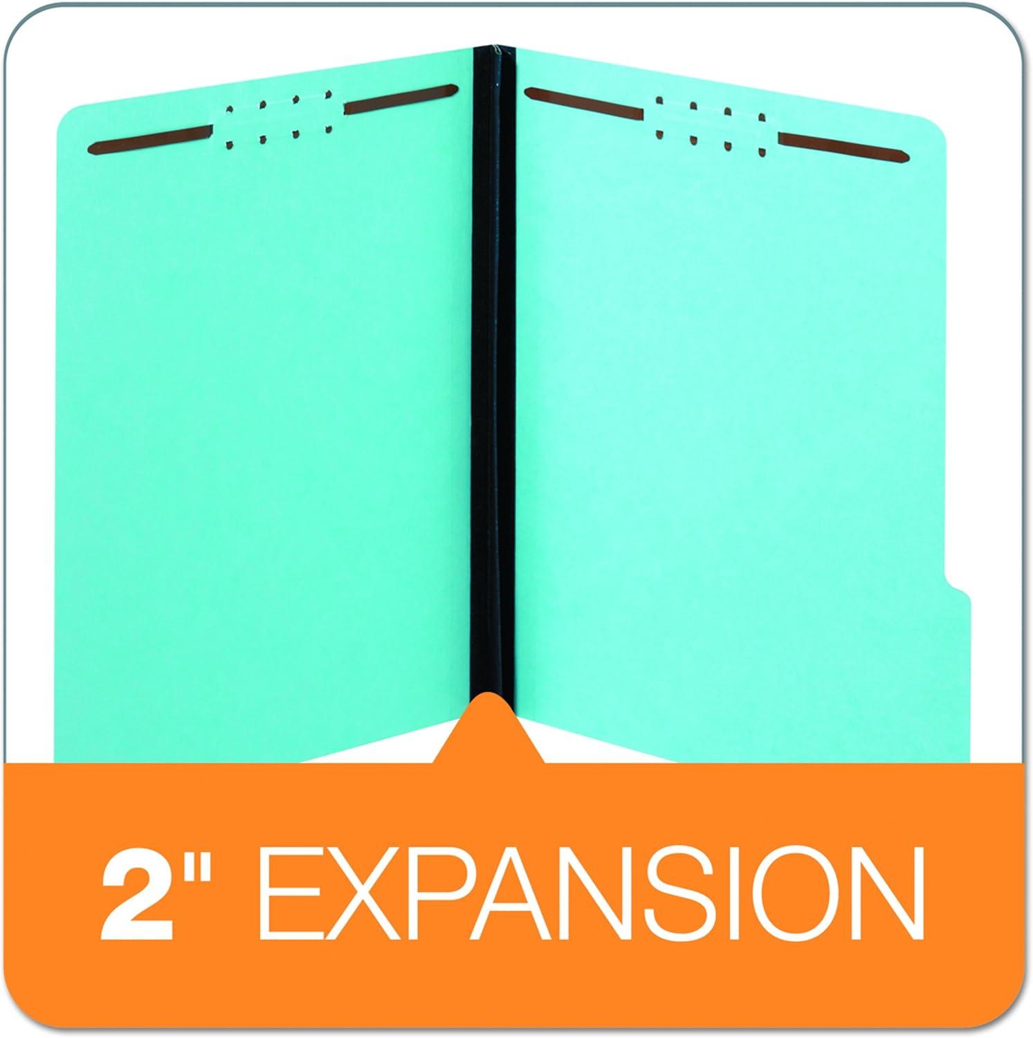 image:imageGlobe Weis Pendaflex Pressboard Fastener Folders Letter Size Light Blue 2 Expansion 13 Cut 25BX 61542Letter