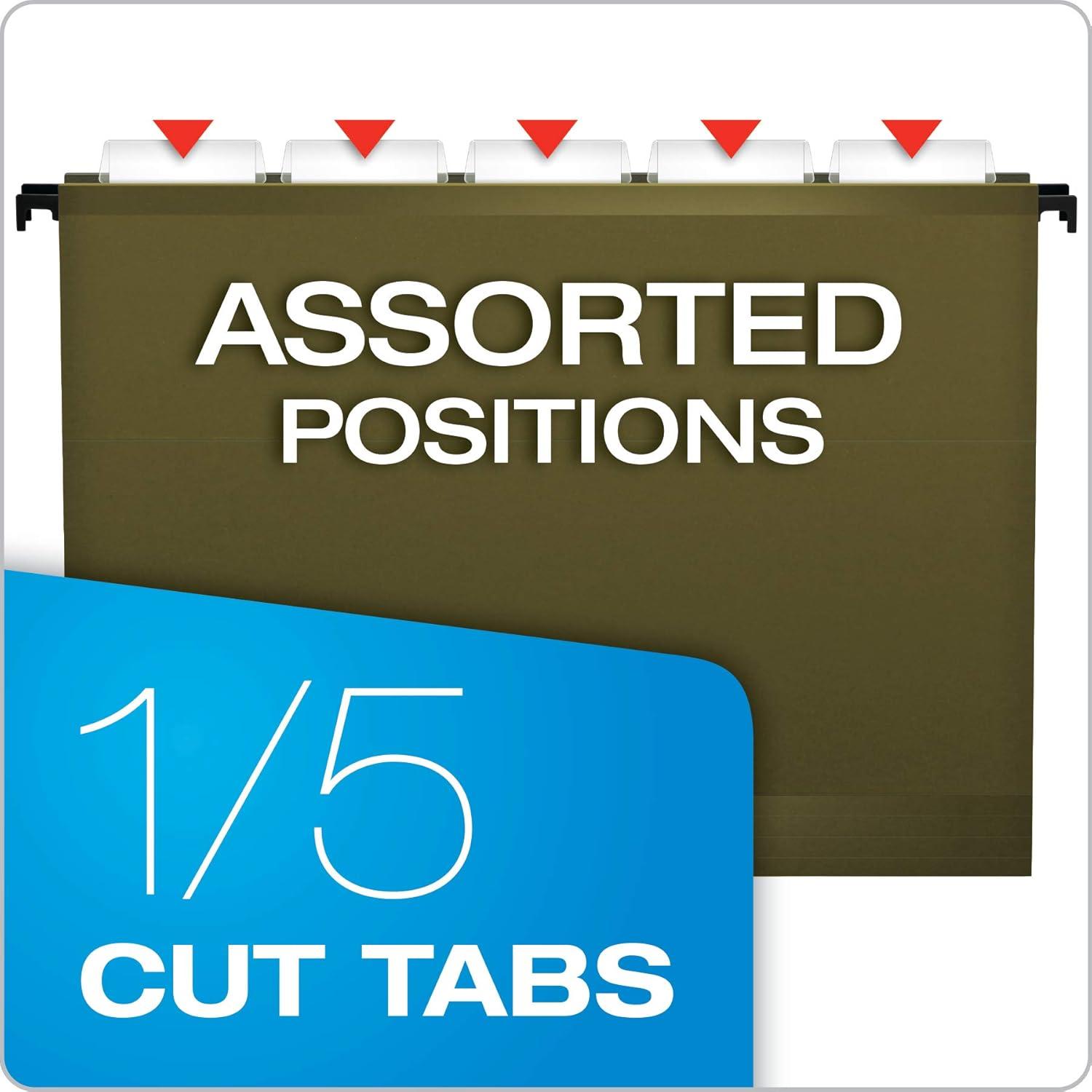 image:imagePendaflex 10 Reinforced Hanging File Folder Standard Green 6152X2RLetter