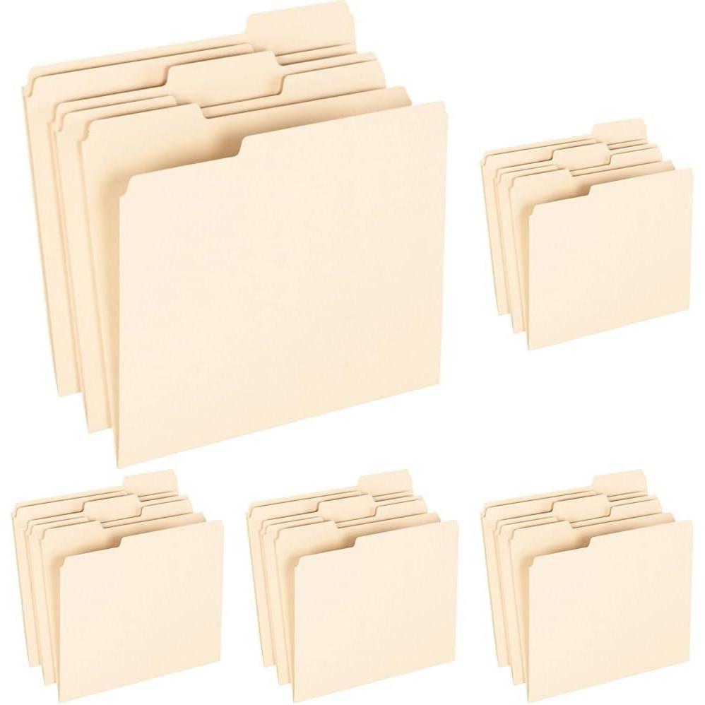 image:imageEarthwise by Pendaflex 74520 Recycled Paper File Folder 13 Cut Ltr Manila Box of 100Letter Pack of 5