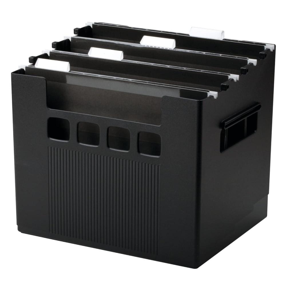 image:imagePendaflex 43013 Desktop File wHanging Folders Letter Plastic 12 34 x 10 x 11 Black