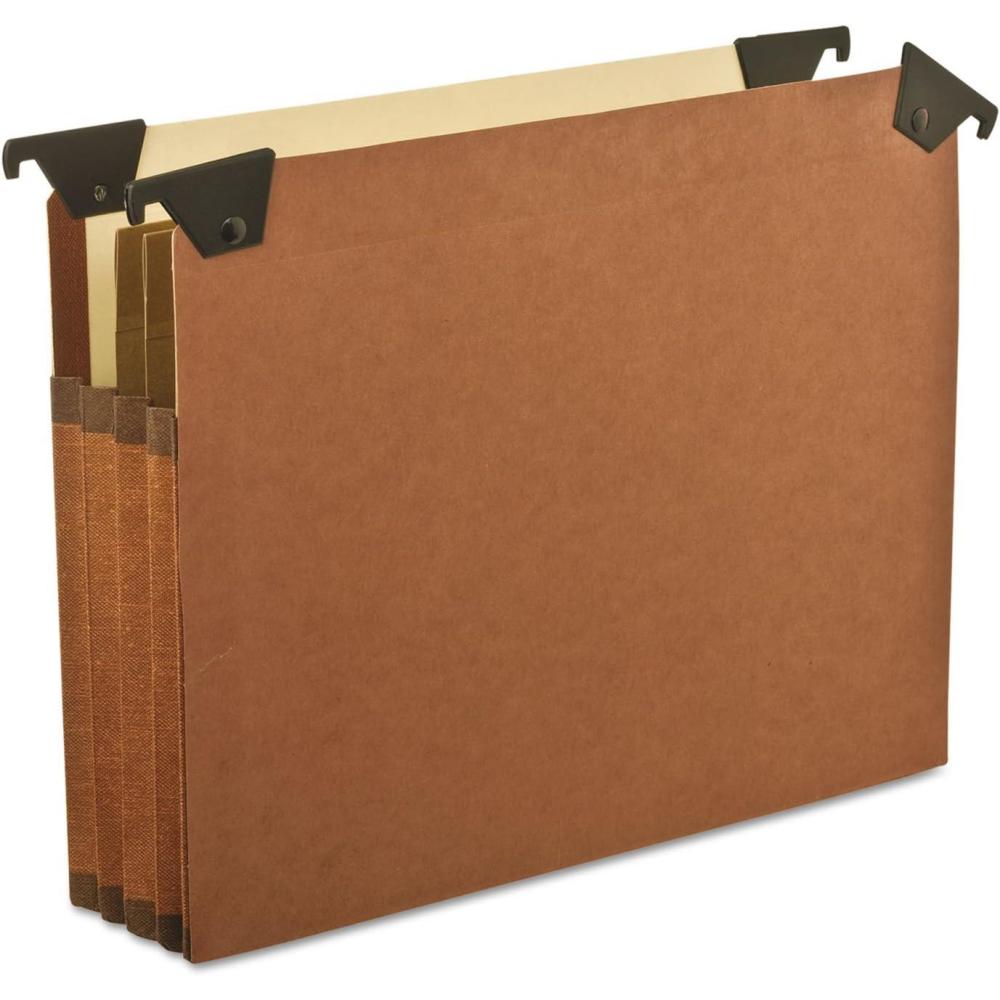 image:imagePendaflex 45422 3 12 Hanging File Pockets with Swing Hooks 15 Tab Letter Brown Box of 5 RedLetter