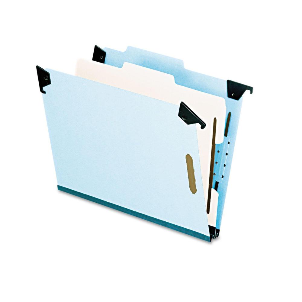 image:imagePendaflex 59251 Pressboard Hanging ClassiFolder 1 Divider4Sections Letter 25 Tab Blue