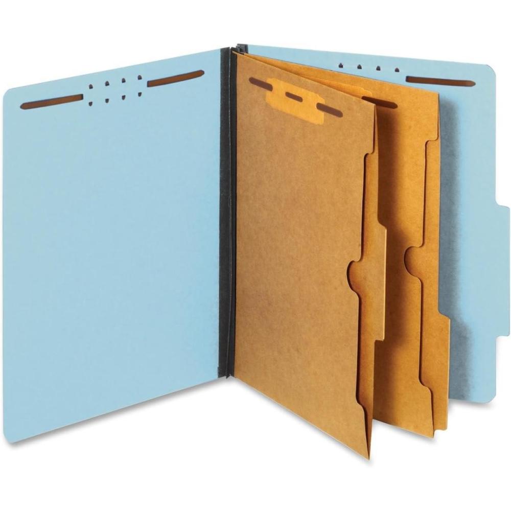 image:imagePendaflex Classification Folders Standard 2 Pocket Dividers Embedded Fasteners 25 Cut Tab Dark Green Letter Size 10BX 24083PBlue