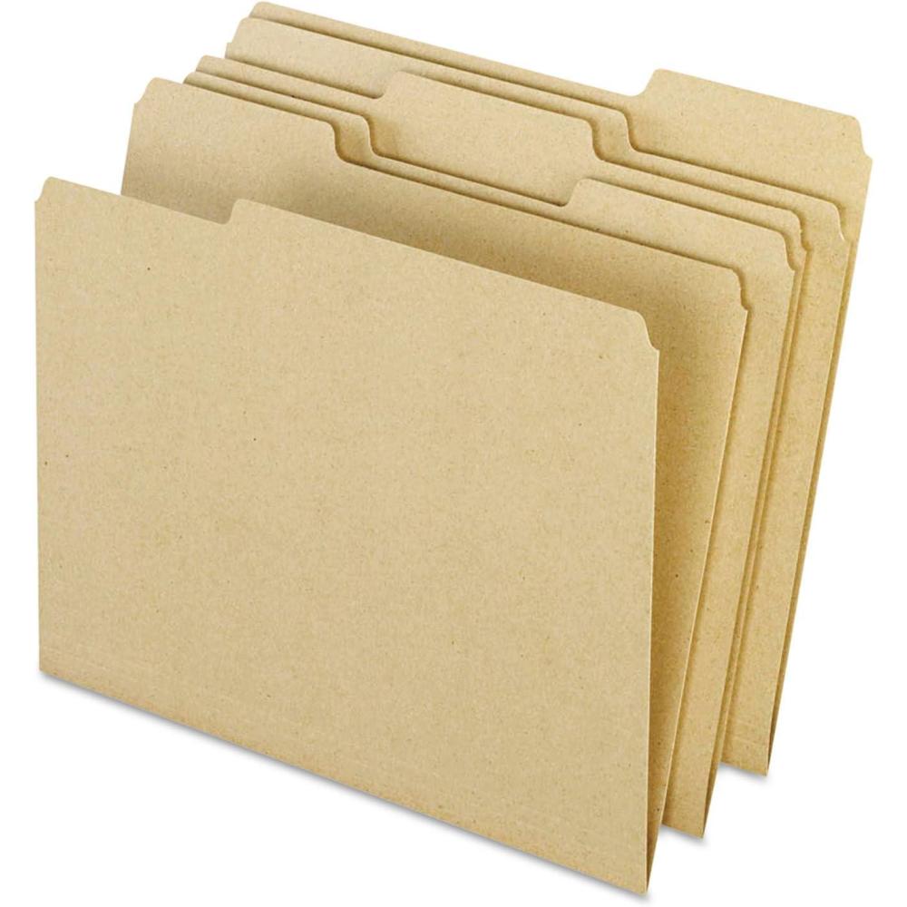 image:imagePendaflex Earthwise 100 Recycled File Folders 13 Cut Top Tab Letter Size Natural 100 per Box 04342Natural