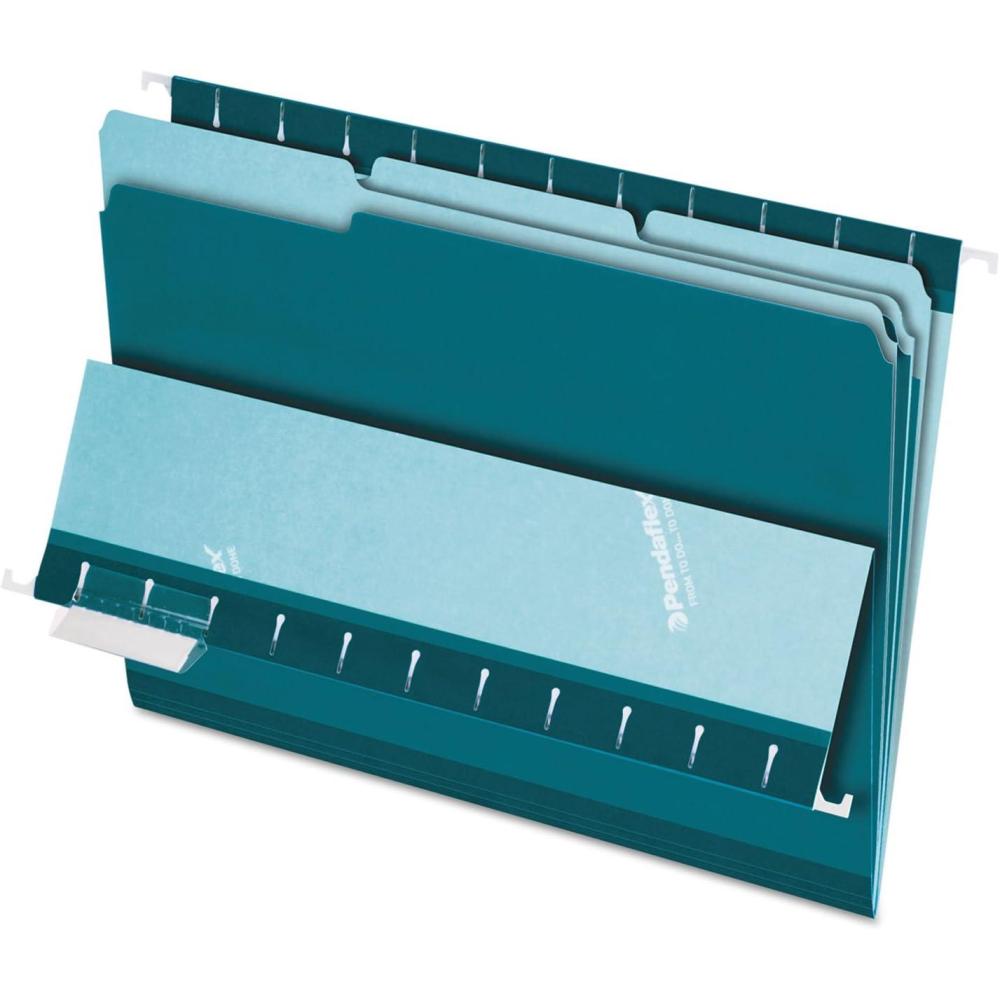 image:imagePendaflex Interior File Folders 13 Cut Top Tab Letter Size Pink 100 per Box 4210 13 PINTeal