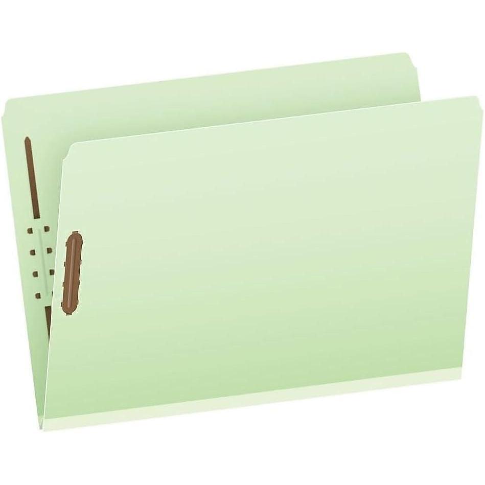image:imagePendaflex Pressboard Fastener Folders Legal Size Light Green 2 Expansion Straight Cut 25BX 17185Legal