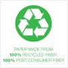 EarthWise by Pendaflex 100% Recycled Hanging Folders, Letter Size, 1/5 Cut, Natural, 25 per Box (74542)(Assorted Colors)