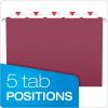 EarthWise by Pendaflex 100% Recycled Hanging Folders, Letter Size, 1/5 Cut, Natural, 25 per Box (74542)(Assorted Colors)