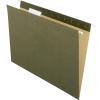 EarthWise by Pendaflex 100% Recycled Hanging Folders, Letter Size, 1/5 Cut, Natural, 25 per Box (74542)(Standard Green)