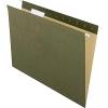 EarthWise by Pendaflex 100% Recycled Hanging Folders, Letter Size, 1/5 Cut, Natural, 25 per Box (74542)(Standard Green)