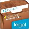 Globe Weis Globe-Weis/Pendaflex Heavy Duty 12-Pocket Expanding File, Monthly Index, Legal Size, Brown, (R219MHD)(Legal)