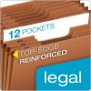 Globe Weis Globe-Weis/Pendaflex Heavy Duty 12-Pocket Expanding File, Monthly Index, Legal Size, Brown, (R219MHD)((Pack of 5))
