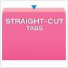 Pendaflex 152PIN Colored File Folders, Straight Cut, Top Tab, Letter, Pink/Light Pink, Box of 100(Letter (Pack of 5))
