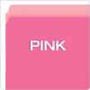 Pendaflex 152PIN Colored File Folders, Straight Cut, Top Tab, Letter, Pink/Light Pink, Box of 100(Letter (Pack of 5))