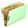 Pendaflex 17174 Eight-Section Pressboard Folders, Letter, 2/5 Tab, Green (Box of 10)(Letter)