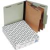 Pendaflex 17174 Eight-Section Pressboard Folders, Letter, 2/5 Tab, Green (Box of 10)(Letter)