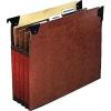 Pendaflex 45422 3 1/2″ Hanging File Pockets with Swing Hooks, 1/5 Tab, Letter, Brown (Box of 5), Red(Letter)