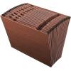 Pendaflex ER17A Earthwise Leather-Look Expanding File, Open Top, A-Z Index, 12 x 10,Red(Red)