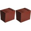 Pendaflex ER17A Earthwise Leather-Look Expanding File, Open Top, A-Z Index, 12 x 10,Red(Red)