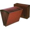 Pendaflex ER19A Earthwise Leather-Look Expanding File, Open Top, A-Z Index, 15 x 10 Red