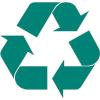 Pendaflex Earthwise 100% Recycled File Folders, 1/3 Cut, Top Tab, Letter Size, Natural, 100 per Box (04342)(Blue)