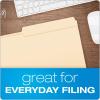 Pendaflex File Folders, Legal Size, Manila, 1/2 Cut, 100/BX (753 1/2)(Legal)