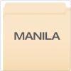 Pendaflex File Folders, Legal Size, Manila, 1/2 Cut, 100/BX (753 1/2)(Legal)