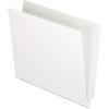 Pendaflex H110DW Reinforced 2-Ply Folders, Straight Cut, End Tab, Letter Size, WE, 100 per Box White(White)